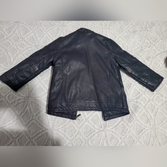 Mayoral 3T black leather jacket - Picture 2 of 3